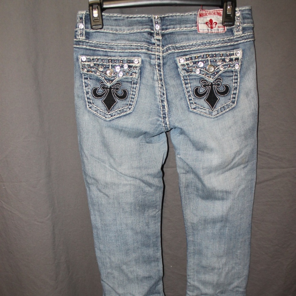 MISS CHIC JUNIOR WOMENS LIGHT BLUE JEANS SIZE 5